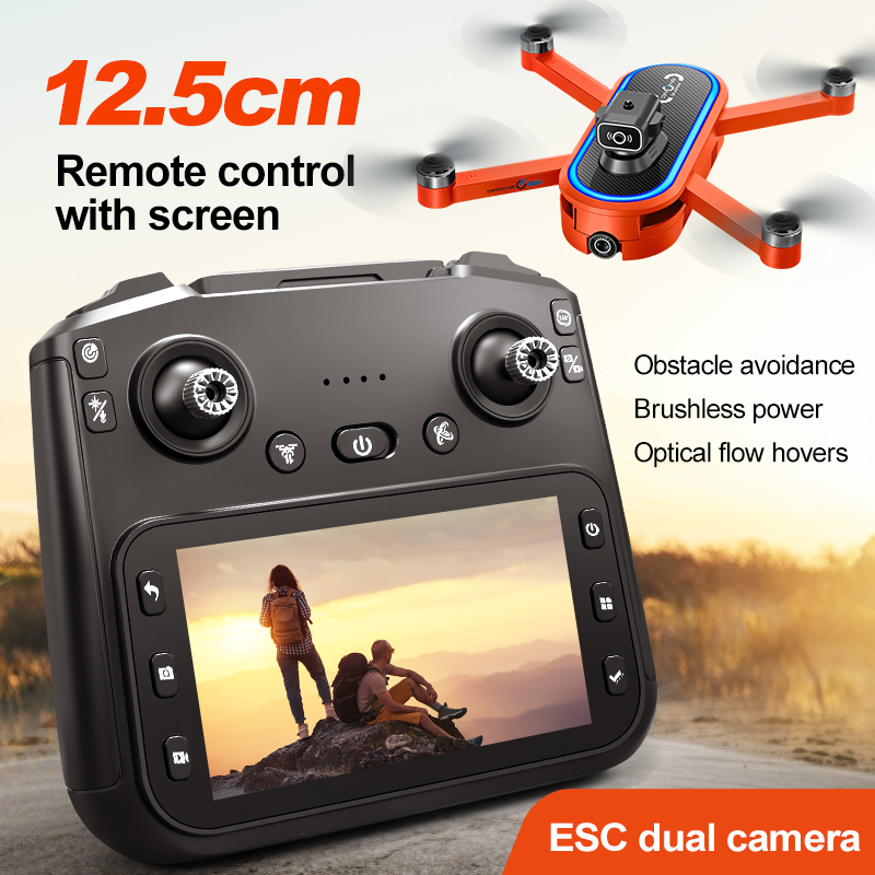 2025 S186 Drone Professional 4 - Drone Controller Screen ulasan dan harga