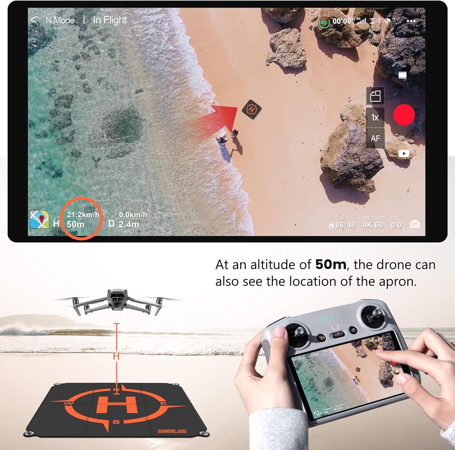 STARTRC Drone Landing Pad, Uni - Dji Drone Mini 3 ulasan dan harga