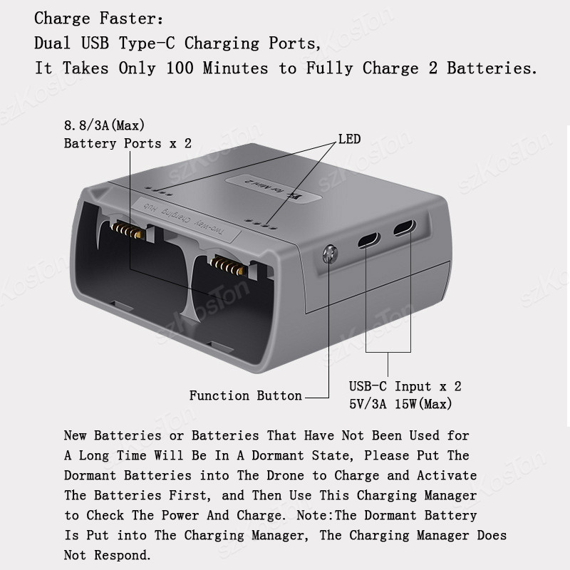 For DJI Mini 4K/MINI 2/Mini 2  - Drone Power Bank ulasan dan harga