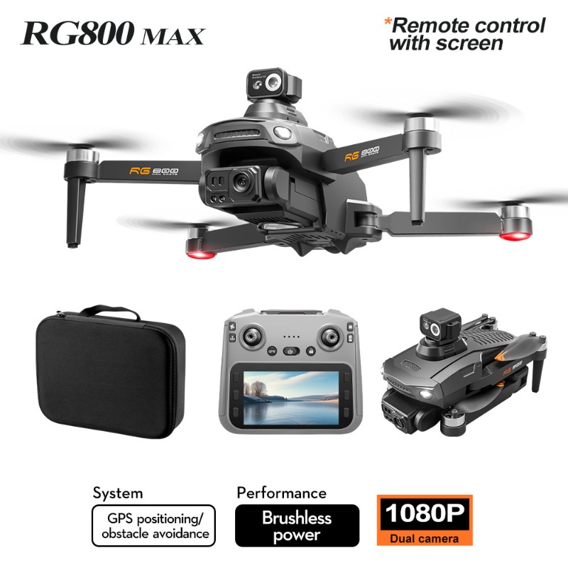NEW RG800 MAX Drone 1080P HD C - Drone Controller Screen ulasan dan harga