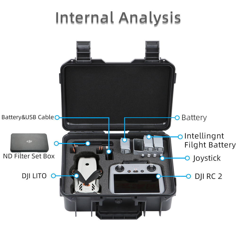 For DJI LITO 1 X1 Drone Hard S - Drone Hard Shell Case ulasan dan harga
