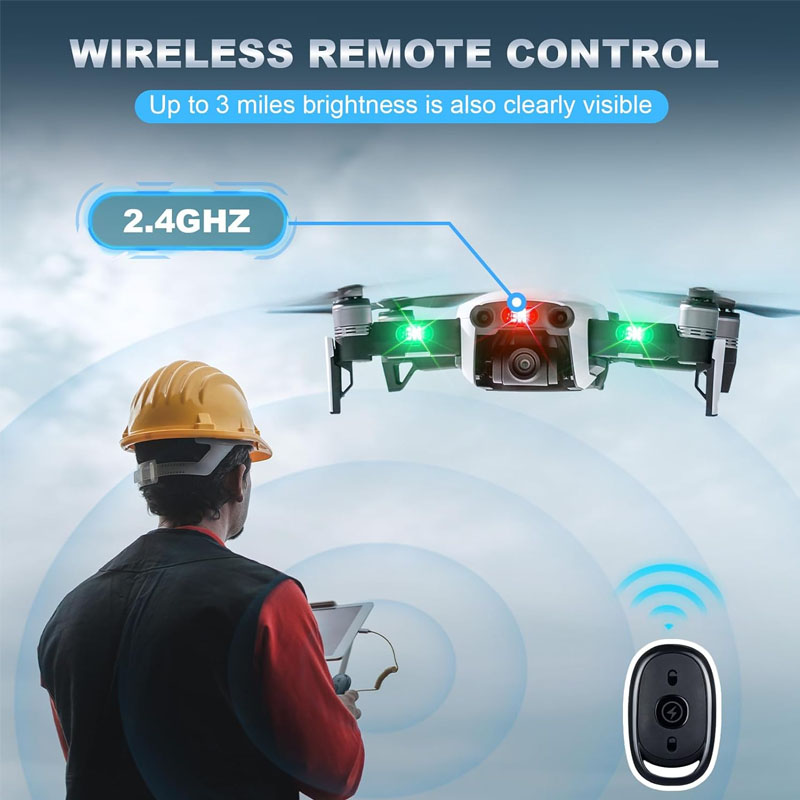 Wireless LED Drone Strobe Ligh - Drone Beacon Light ulasan dan harga