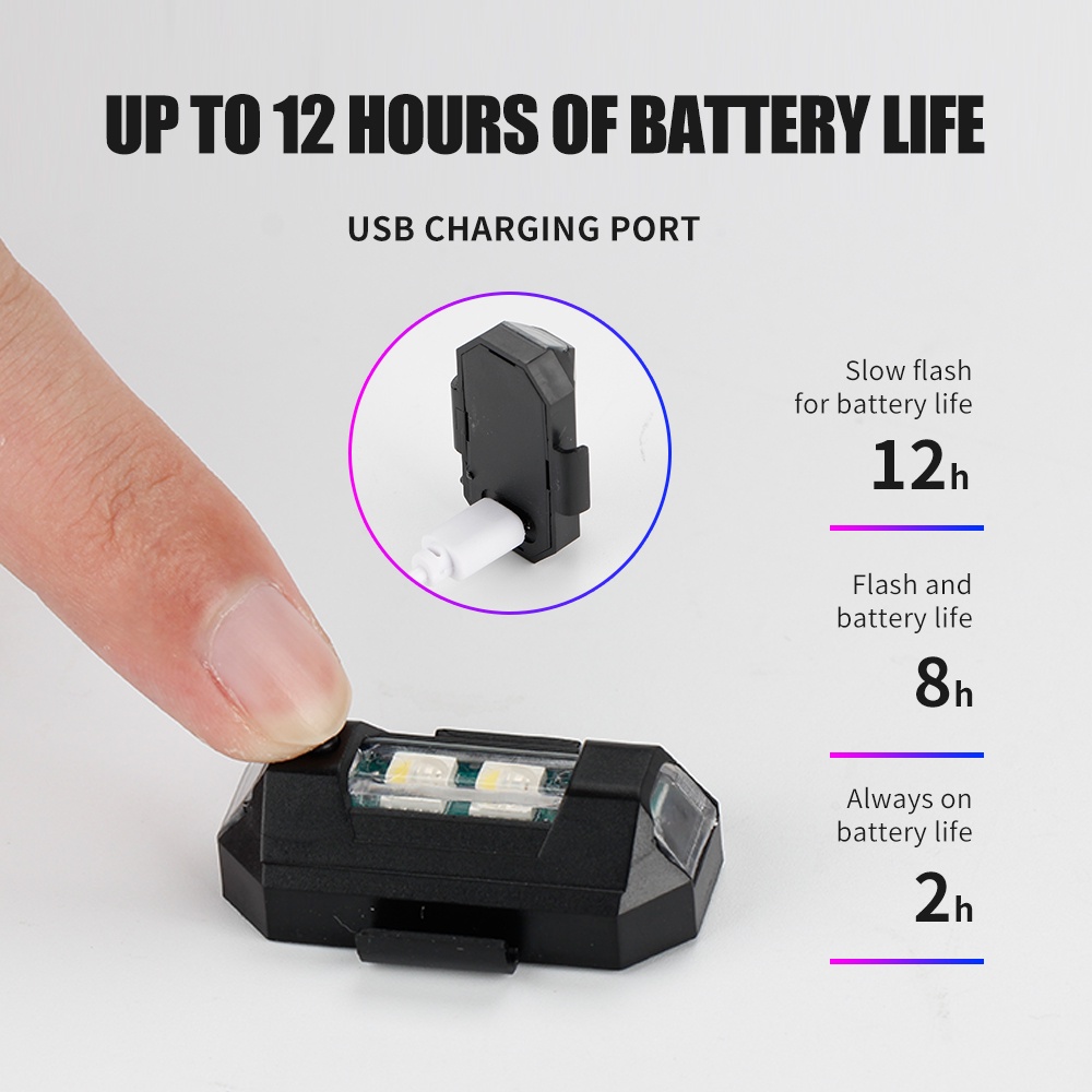 1PC 7 Color Mini USB Charging  - Drone Beacon Light ulasan dan harga