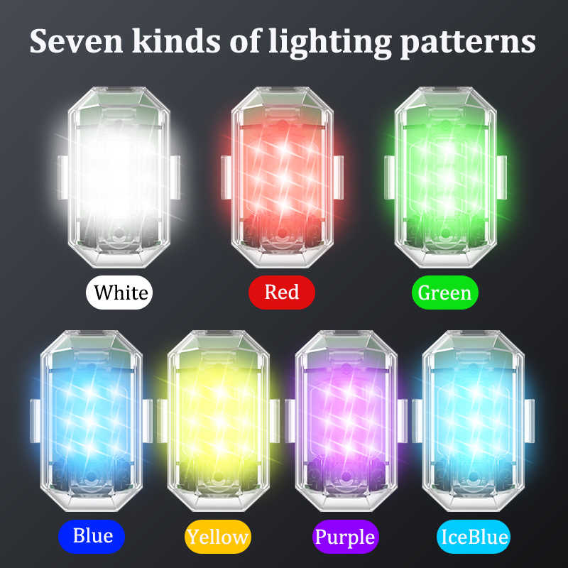 1/2/4pcs Wireless LED Drone St - Drone Beacon Light ulasan dan harga